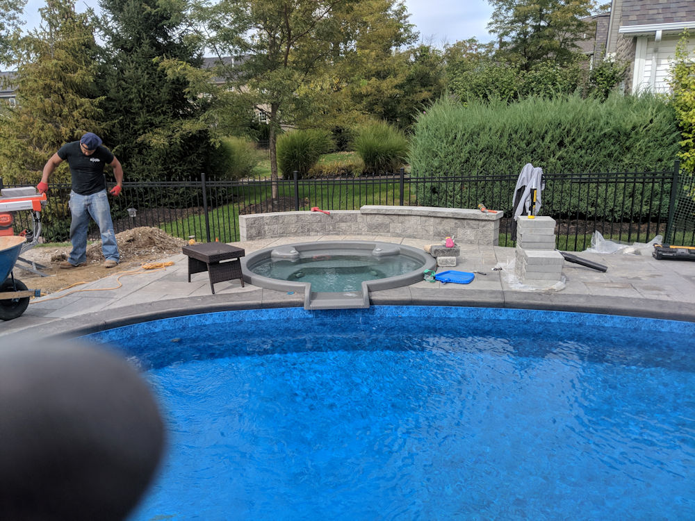 Pool Area Project Portfolio for Mike Sinatra Landscaping and Snow Plowing
